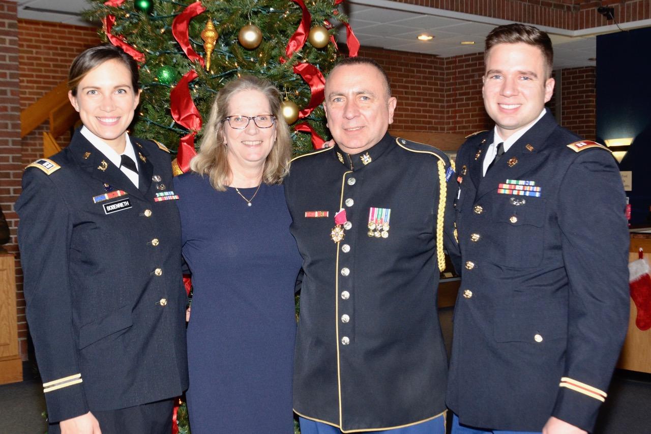 daughter Emily, wife Maureen, Manny and son Vincent.